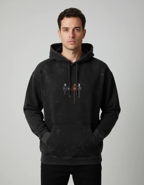 Unisex Acid Washed Hoodie